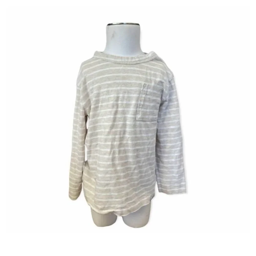 Toddler Boys Baby Gap ‘Lived In’ Striped Ranglan Long Sleeve Shirt Top - Sz 3 yr